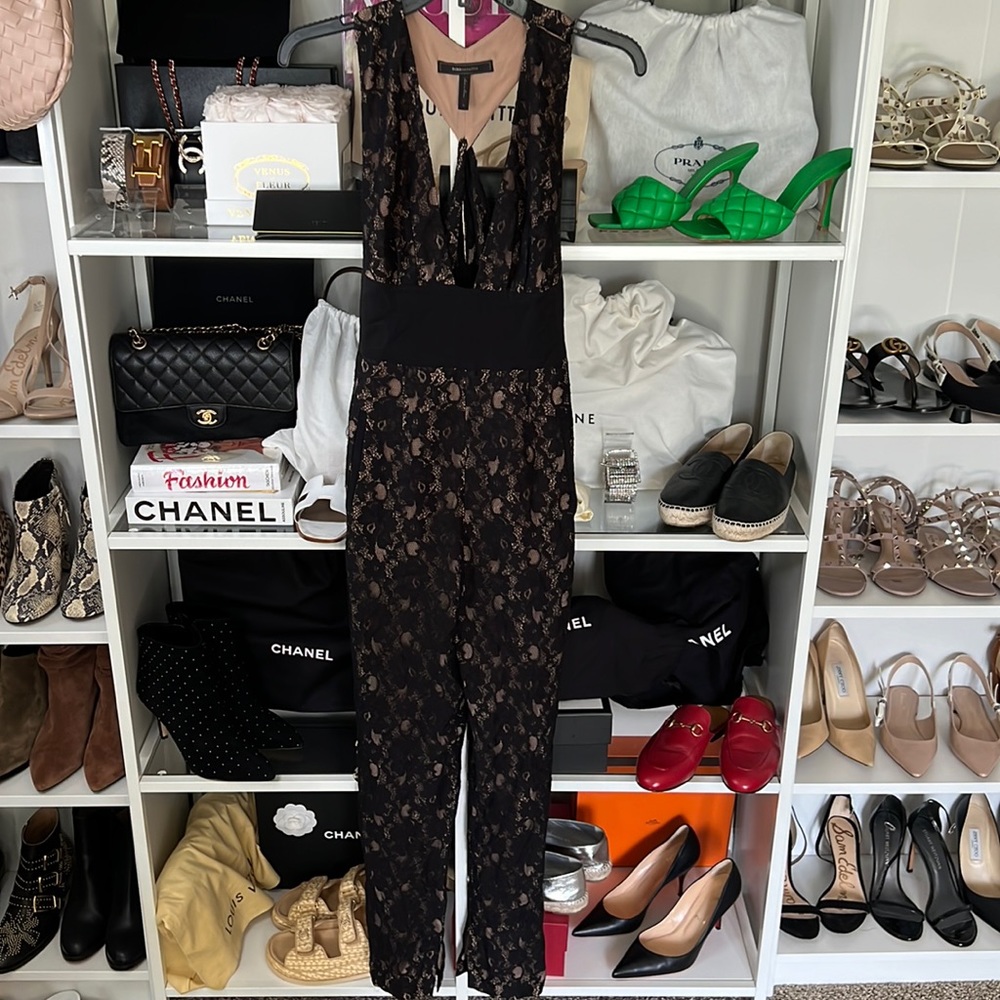 Black lace pant suit/ jumpsuit - BCBG MAXAZRIA